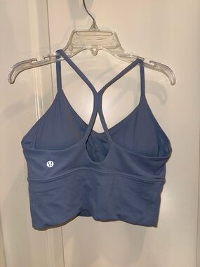 Lululemon Blue periwinkle Strappy Sports crop bra